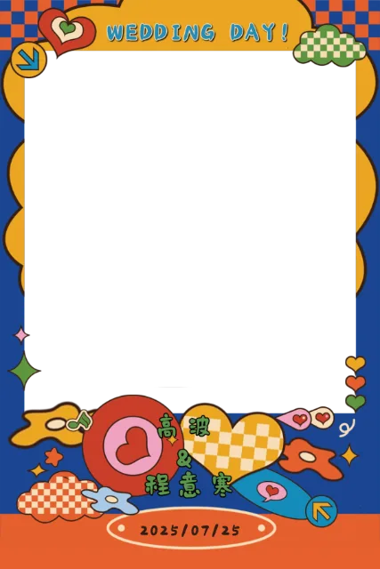 多巴胺波点 Photobooth 模板预览图