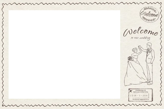复古简约边框 Photobooth 模板预览图