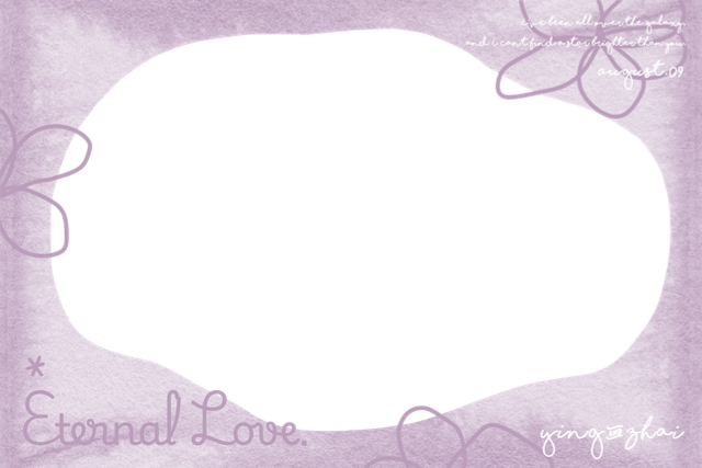 【LilacHibiscus】紫木槿扎染手绘花花不规则艺术婚礼边框 Photobooth 模板预览图